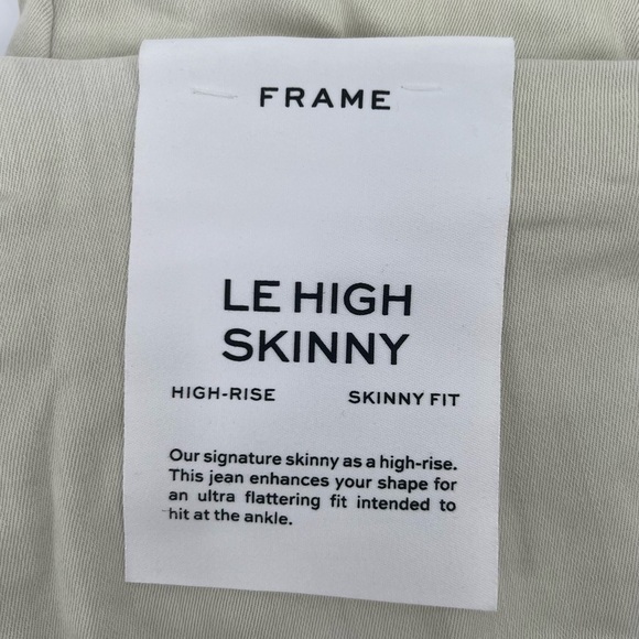 NWT Frame Green Le High Skinny High Rise Denim Jeans Size 32 Women's - Picture 4 of 7
